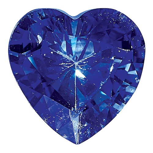 5mm Heart Blue Sapphire AA Quality