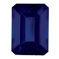 6x 4mm Emerald Cut Blue Sapphire a Quality view 1