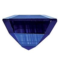 5x 3mm Emerald Cut Blue Sapphire AA Quality view 2