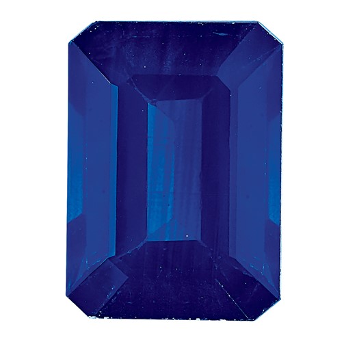 6x 4mm Emerald Cut Blue Sapphire AA Quality