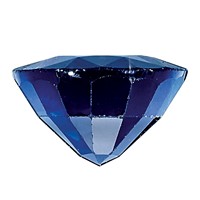 8x6mm Oval Blue Sapphire a Quality view 2