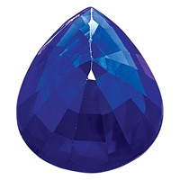 5x3mm Pear Blue Sapphire AA Quality view 4