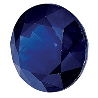 4.5mm Round Blue Sapphire a Quality view 3