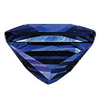 3.75mm Princess Blue Sapphire AA Quality view 3