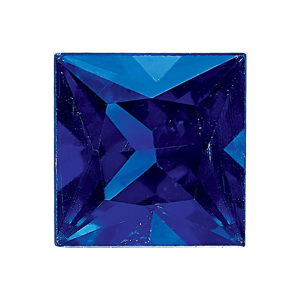 3.75mm Princess Blue Sapphire AA Quality