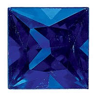 3.75mm Princess Blue Sapphire AA Quality view 1