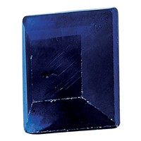 3mm Square Step-cut Blue Sapphire a Quality view 5