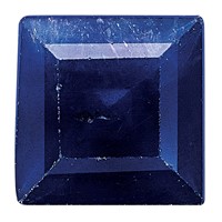3mm Square Step-cut Blue Sapphire a Quality view 1