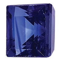 3.75mm Square Step-cut Blue Sapphire AA Quality view 3