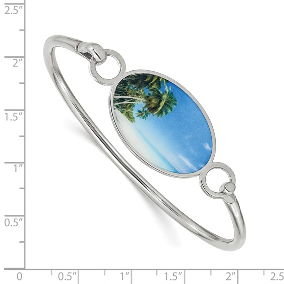 Oval Picture Jewelry Bangle                                             