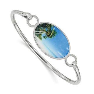 Oval Picture Jewelry Bangle                                             