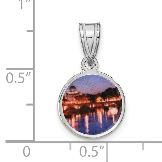 Round Disc Picture Jewelry Charm