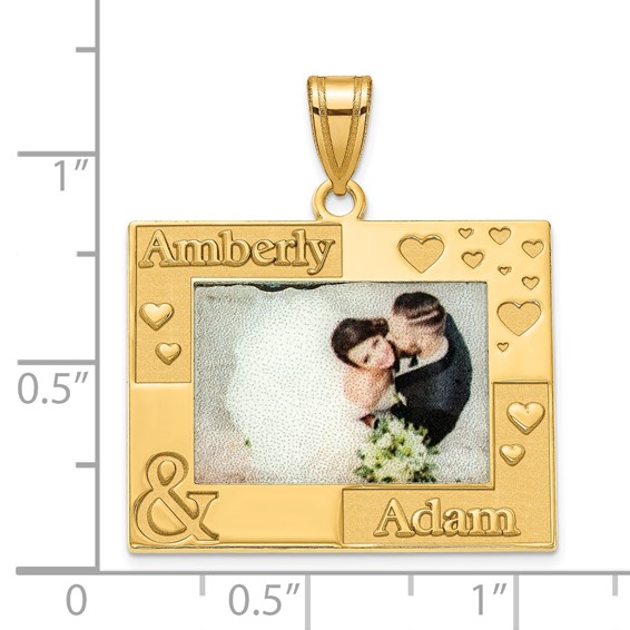 Sterling Silver/Gold-plated Personalized Picture Pendant