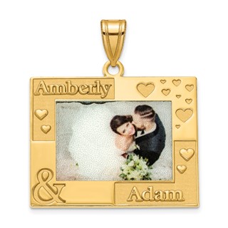 Sterling Silver/Gold-plated Personalized Picture Pendant