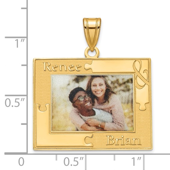 Sterling Silver/Gold-plated Personalized Picture Pendant