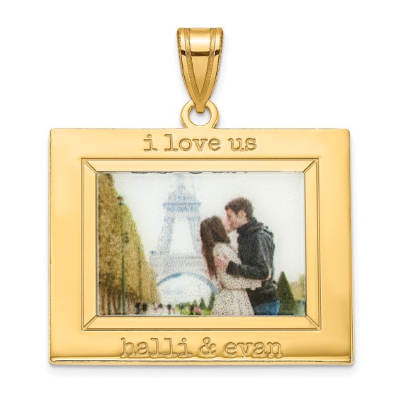 Sterling Silver/Gold-plated Personalized Picture Pendant