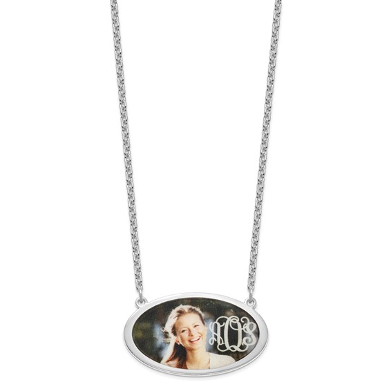Personalized Oval Picture Jewelry Necklaces