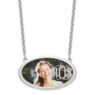 Personalized Oval Picture Jewelry Necklaces