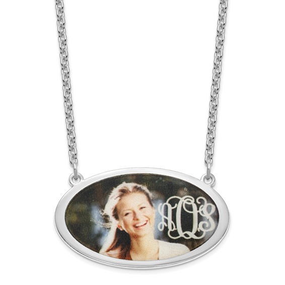 Personalized Oval Picture Jewelry Necklaces