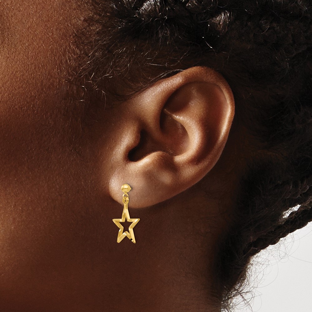 14k Madi K Polished 6mm Ball Post Earrings (SE103)