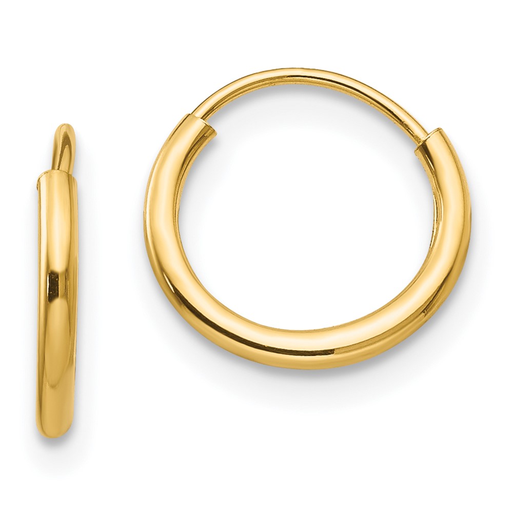 14k Madi K Polished Endless Hoop 3 Pair Earring Set (SE1293)