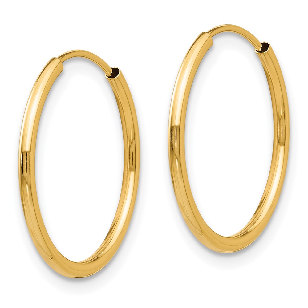 14k Madi K Polished Endless Hoop 3 Pair Earring Set (SE1293)