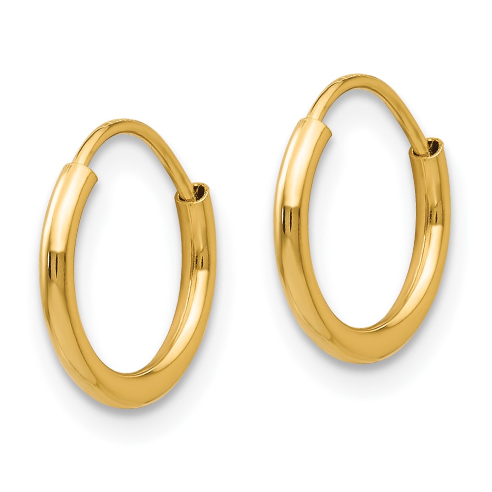 14k Madi K Polished Endless Hoop 3 Pair Earring Set (SE1293)