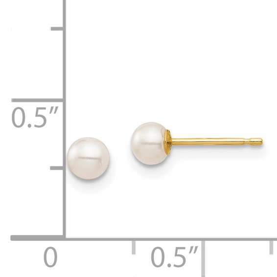 Madi K® Gold FWC Pearl Post Earrings