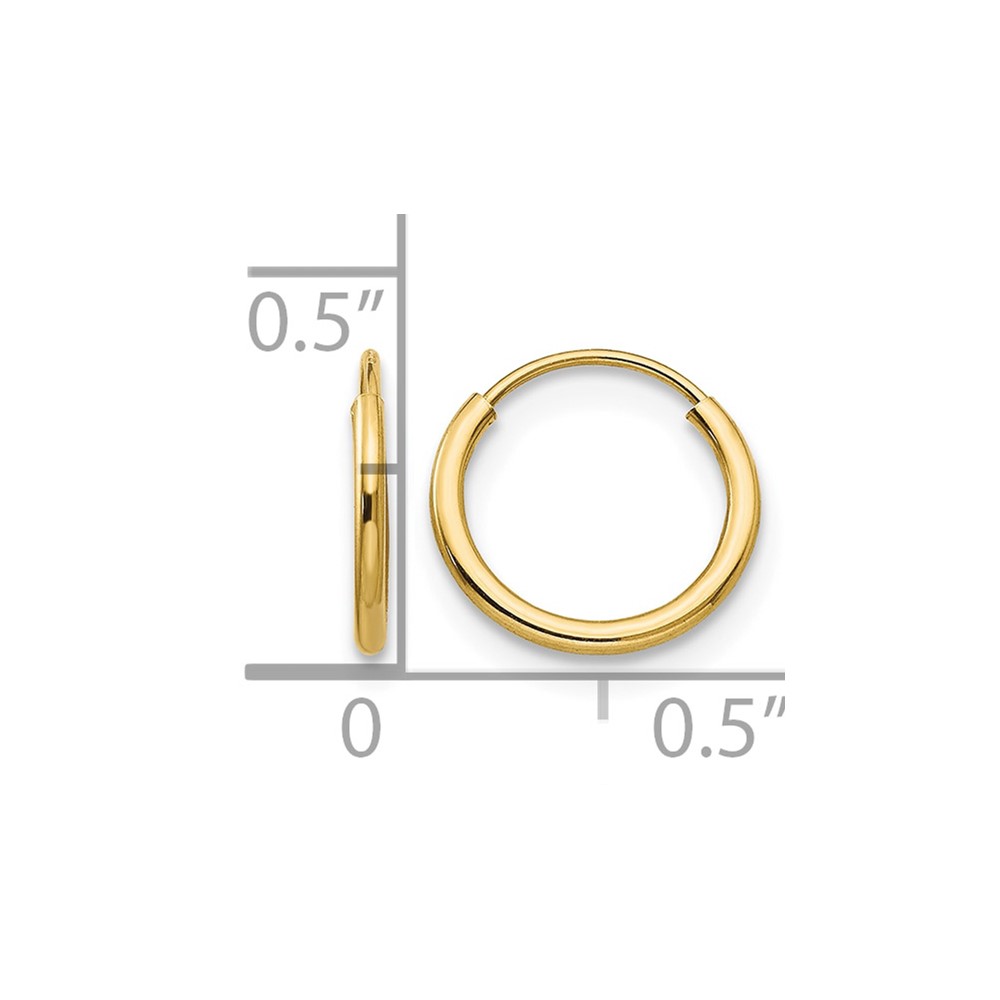 14k Madi K Endless Hoop Earrings (SE1724)