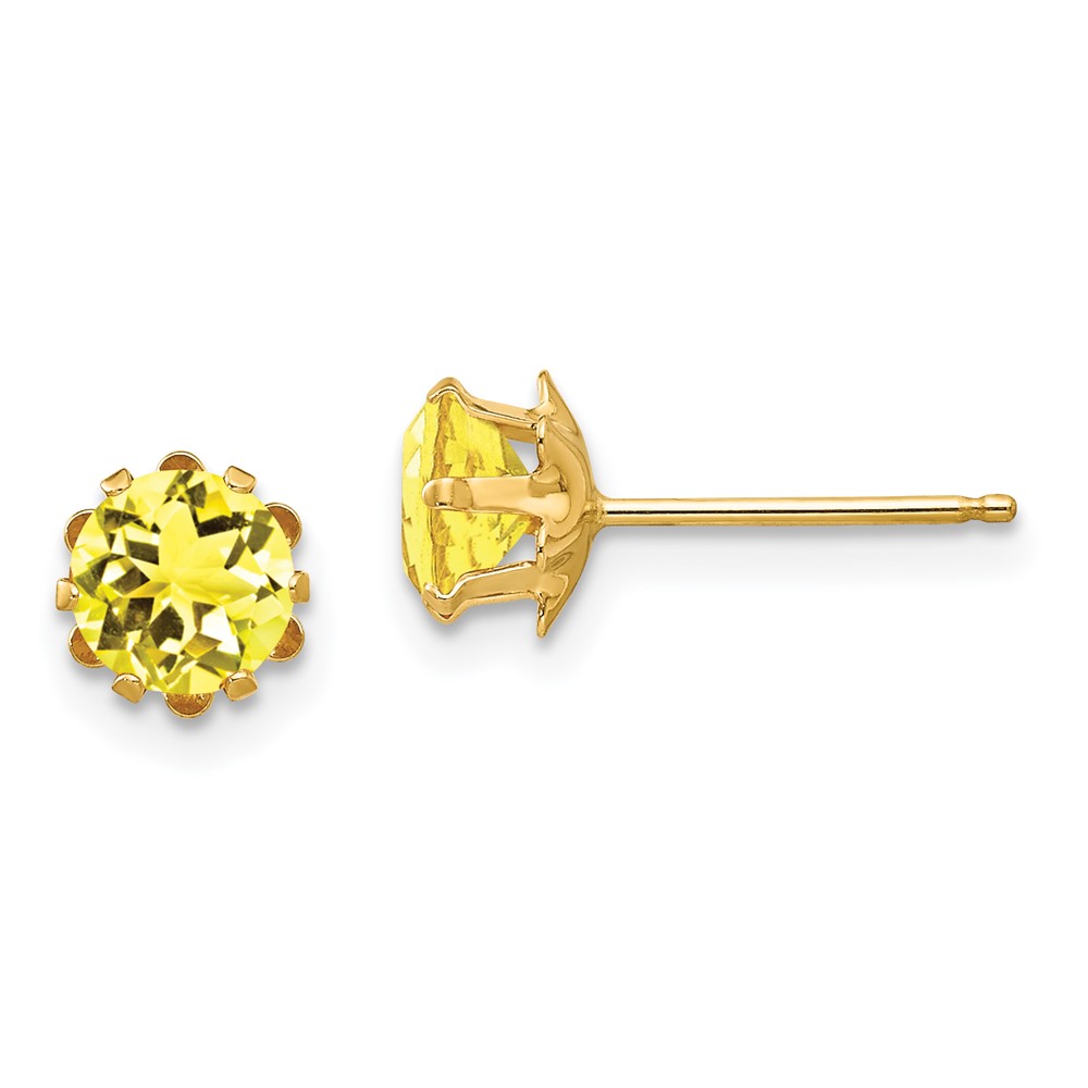 14k Madi K 5mm CZ Birthstone (Nov) Earrings (SE181)