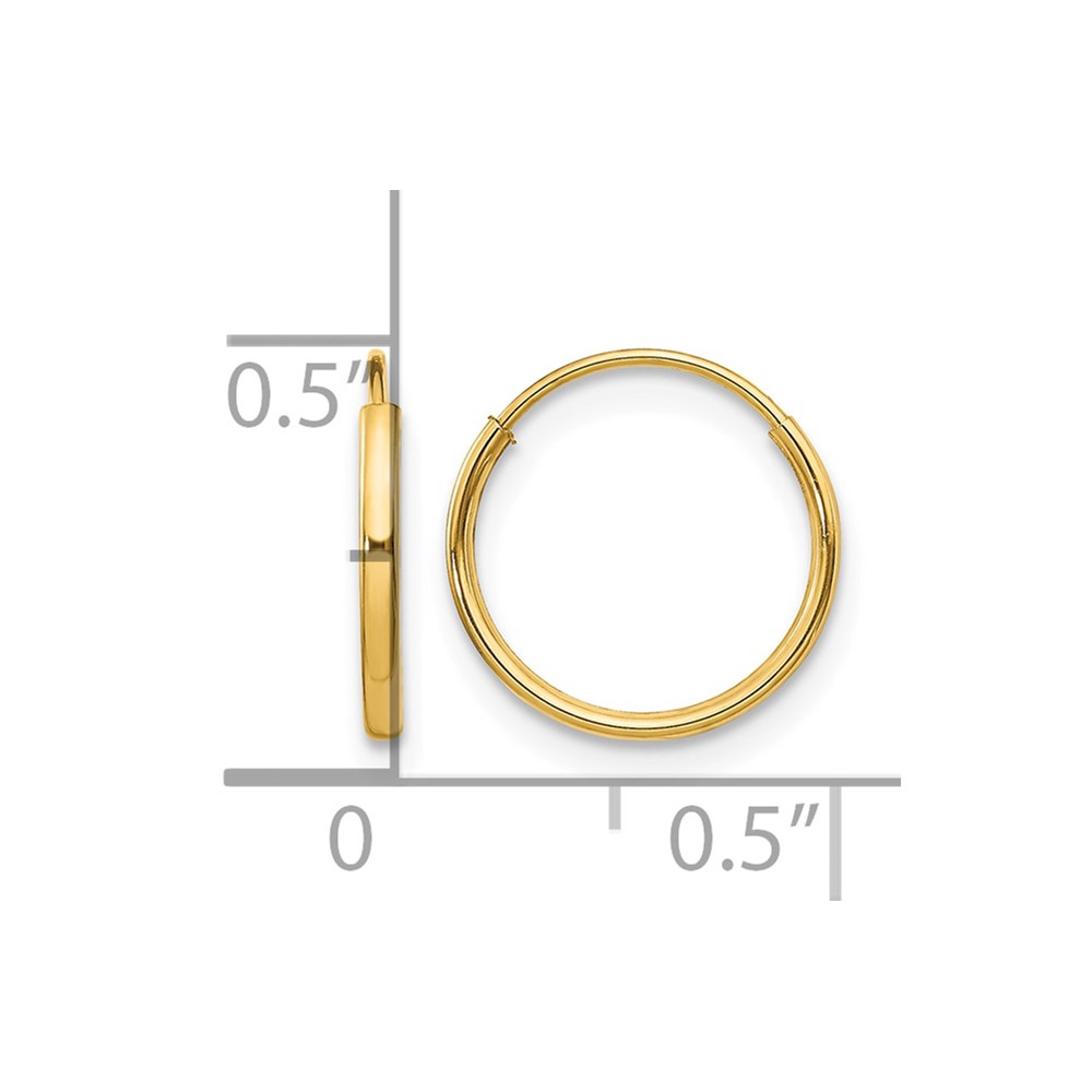 14k Madi K Endless Hoop Earrings (SE184)