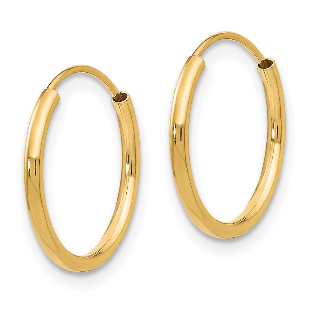 14k Madi K Endless Hoop Earrings (SE185)