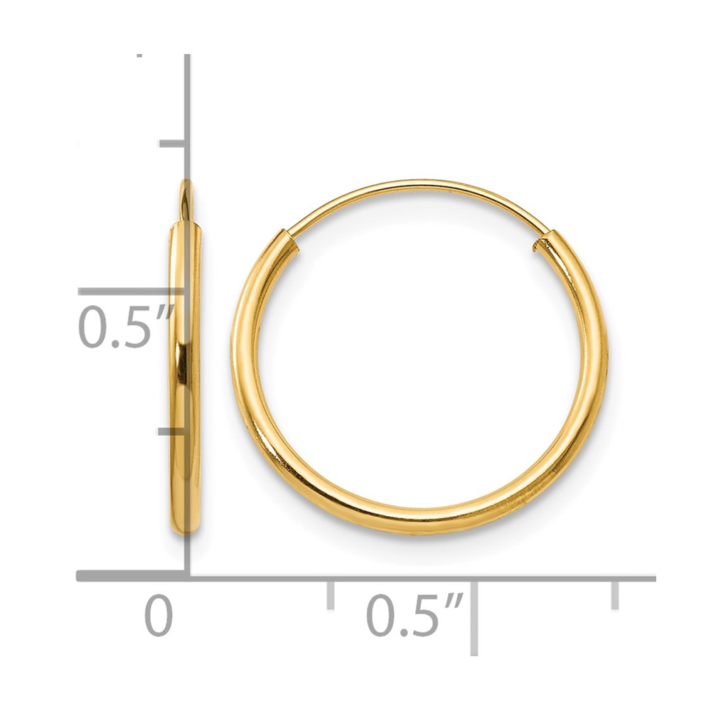 14k Madi K Endless Hoop Earrings (SE186)