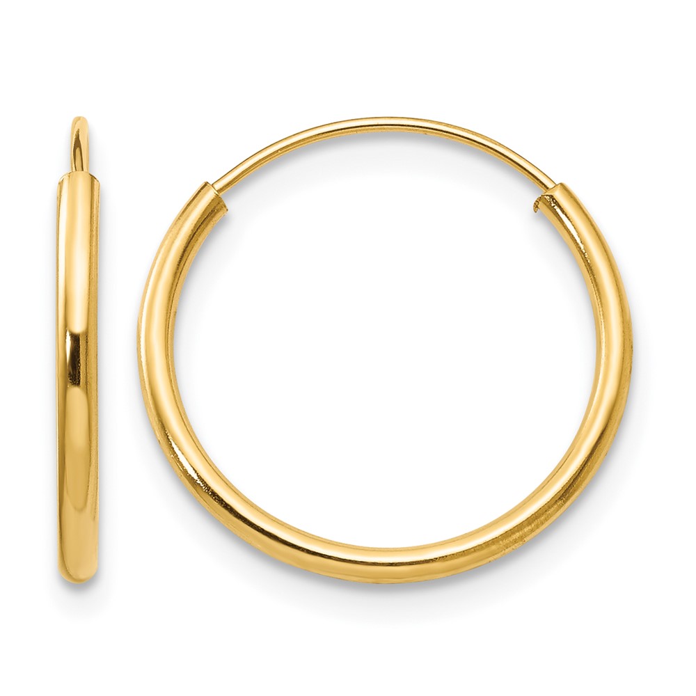 14k Madi K Endless Hoop Earrings (SE186)