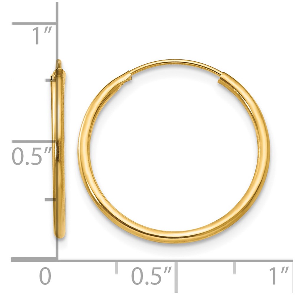 14k Madi K Endless Hoop Earrings (SE187)