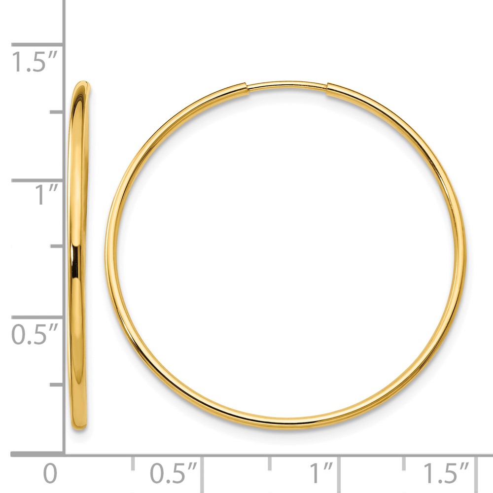 14k Madi K Endless Hoop Earrings (SE188)