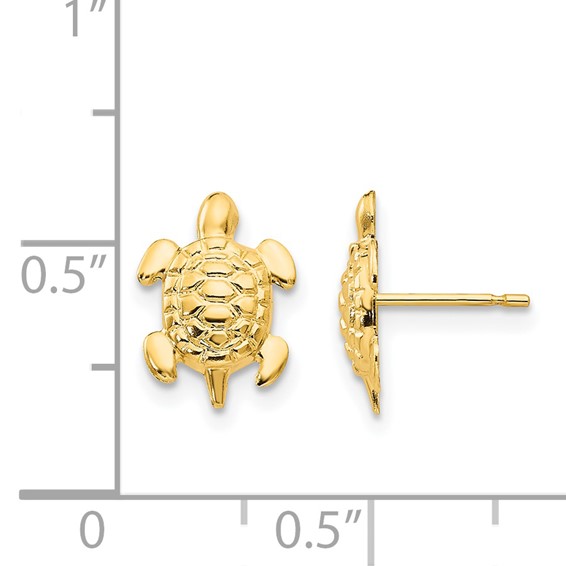 14k Madi K Turtle Childrens Post Earrings