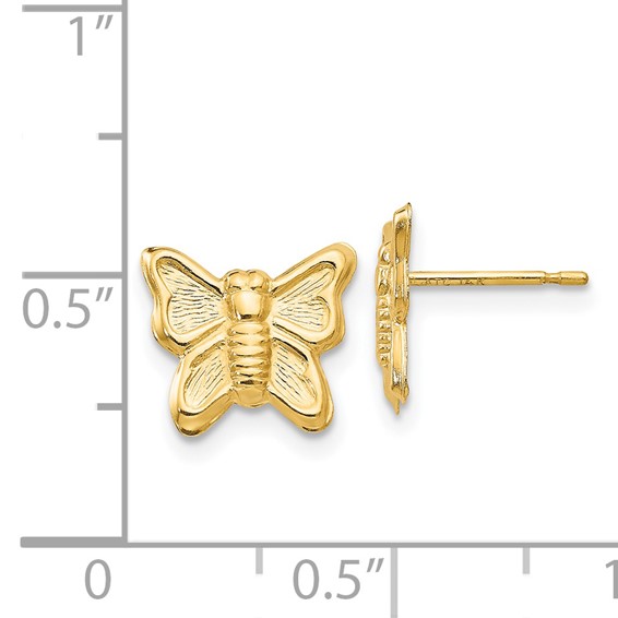 14k Madi K Butterfly Childrens Post Earrings