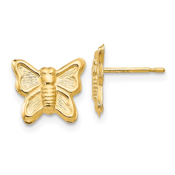 14k Madi K Butterfly Childrens Post Earrings