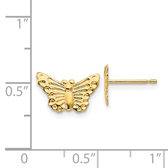 14k Madi K Butterfly Childrens Post Earrings