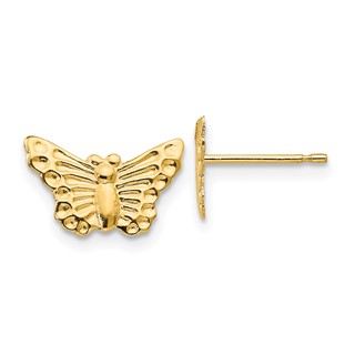 14k Madi K Butterfly Childrens Post Earrings
