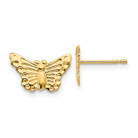 14k Madi K Butterfly Childrens Post Earrings