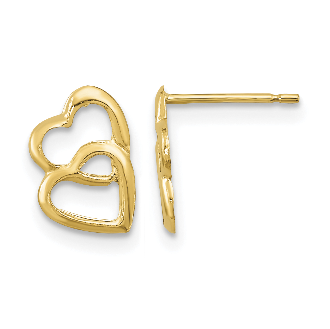 14k Madi K Hearts Post Earrings (SE2040)