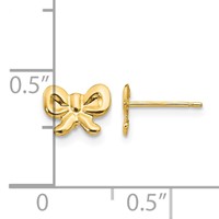 14K Madi K Bow Post Earrings view 4