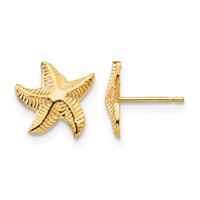 14K Yellow Gold Madi K Starfish Post Earrings view 1