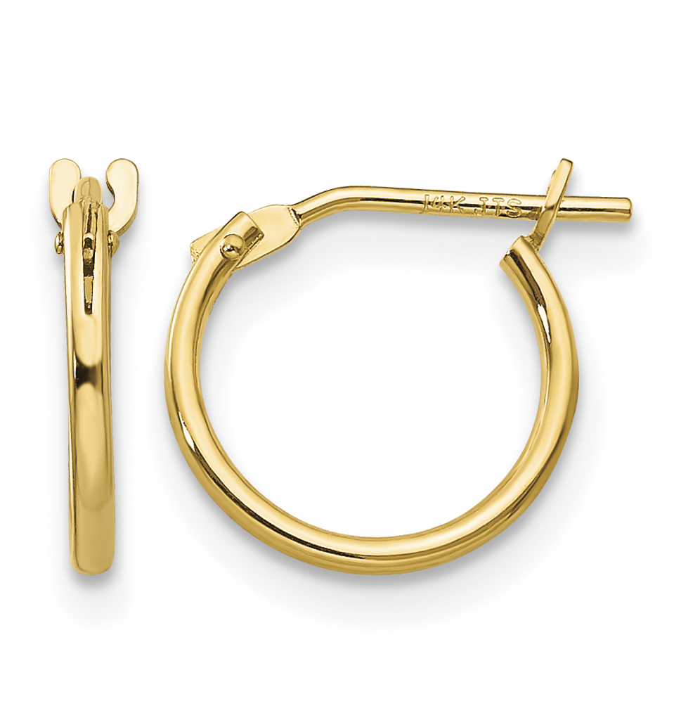 14k Madi K 1mm Hoop Earrings (SE219)