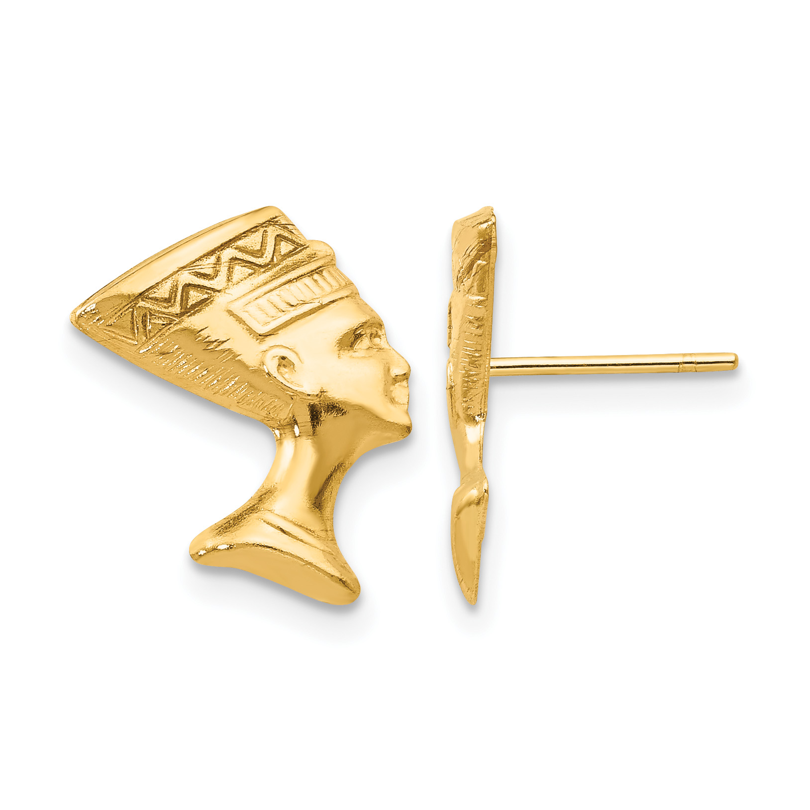 14k Madi K Nefertiti Post Earrings (SE2197)