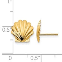 14K Madi K Shell Post Earrings view 4