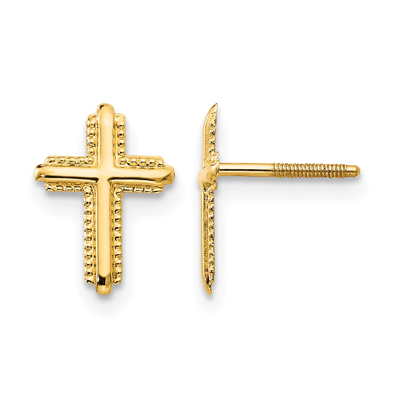 14k Madi K Cross Post Earrings (SE2212)