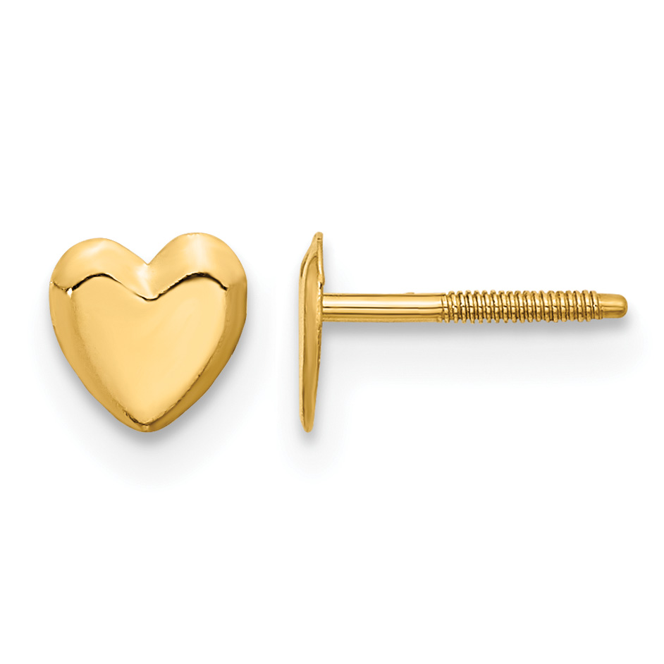 14k Madi K Heart Post Earrings (SE2214)